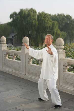 Man Practicing Tai Chi